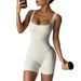 European And American Classic Seamless U-Back Yoga Shorts Solid Color Tight-Fitting Sports One-Piece Fitness Wear For_ecoleips.com