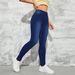M633#European American Wish Cross-border Autumn And Winter Women's High-waisted Slim-fit Plain Stretchy Slimming_ecoleips.com