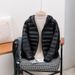 Women's Lightweight Padded Jacket Winter Coat Fashion Hooded Stand Collar Short Puffer Jacket Plus Size Casual Outerwear_ecoleips.com