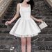 AD373 Cross-border Sweet French Pure Desire Polka Dot Strap 2025 Summer New Knitted Waist-Slimming Princess Dress_ecoleips.com