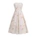 New Cross-border Independent Station Sexy Floral With Back Tie, High-end European And American Women's Clothing,_ecoleips.com