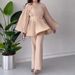 Women's Clothing Spring New Pleated Design Fashionable Temperament Loose Pants Suit For Women_ecoleips.com