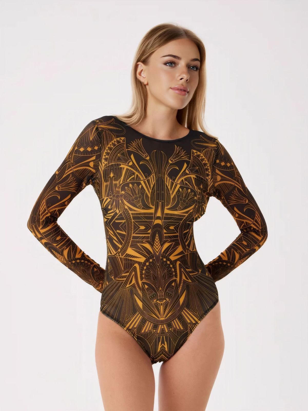 Women's Clothing Women's Sunscreen One Piece Swimsuit Style Sports Swimwear Modest Coverage, Beach & Pool Ready_ecoleips.com