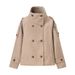 Vintage-Inspired Double-Breasted Wool Coat – Timeless Elegance For Women (Camel)_ecoleips.com