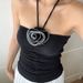 Aria Basics Aria Basics 2023 European American Foreign Trade Bestseller: And Summer Women's Solid Color Halter Neck Floral_ecoleips.com