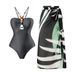 Bohemian Style European And American New Suits Gem Jewelry Jumpsuits Chiffon Skirts Sun Protection Holiday French Swimsuits_ecoleips.com
