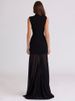 Mozision Hollow Out Sleeveless Sexy Maxi Dress Women Gown Elegant Half High Collar High Waist Bodycon Club Party Long Dresses_ecoleips.com