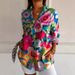 2025 New Women's Summer Trendy Long Sleeve Floral Pattern Print 3D Shirt_ecoleips.com