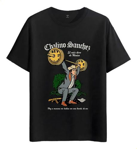 Women's T-Shirts T-shirt Muscle Freaks Chalino Sanchez Estilo Rey Corrido_ecoleips.com