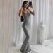 Women's Clothing Women's Slimming Spaghetti Strap Skirt Style Kardashian Fitted Fishtail Casual Home Dress Solid Color Thai Hot Girl_ecoleips.com