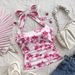 Cross-border Foreign Trade Best-selling Women's Floral Print Ruched Camisole Top For Women To Wear As Outerwear_ecoleips.com