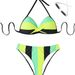 Women's Color Block Bikini Set Sexy Two-Piece Swimsuit European American Style Summer Hard Bag Cross Border Fashion_ecoleips.com