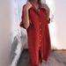 Spring/Summer Casual Cotton-Linen Shirt Dress With Loose Sleeve And Liner For Women_ecoleips.com