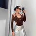 Sexy Hot Girl Backless Summer Thin Bodysuit European American Style Pure And Seductive Pure Color Women's Jumpsuit Romper_ecoleips.com
