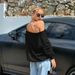Voya Women's Sexy One Shoulder T-shirt 2026 Spring/Summer New Collection Off Shoulder Loose And Slimming Top_ecoleips.com