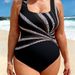 Women's Clothing Plus Size Style One Piece Swimsuit For Women Printed Conceals Flaws Racing Style Slightly Chubby Suitable Swimwear_ecoleips.com
