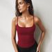 European And American Style Summer Hot Girl Base Inner Wear Slim Fit Camisole Y2K Tight Short Top For Women_ecoleips.com