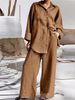 Women's Clothing nine quarter sleeve shirt loose pants two piece suit_ecoleips.com