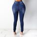 Women's Clothing Jeans High Waist Slim Pencil Trousers_ecoleips.com