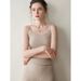 Thin Solid Color Women's Cashmere Knitted Camisole Slim Fit Versatile Soft Skin-Friendly Sleeveless Inner Wear Double_ecoleips.com
