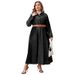 Women's Clothing Plus Size Women's Denim Long Dress Style Winter Fashion Open Chest Collared Clothing For Formal & Casual For Women_ecoleips.com