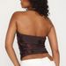 Summer Women's Halter Neck Short Vest Style Three Dimensional Embroidered Jacquard Backless Sexy Top_ecoleips.com