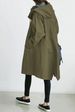K Casual Style Trench Coat For Women; New Long Waist-cinching Long-sleeved Outerwear._ecoleips.com
