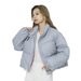 Winter Suyu Solid Color Simple Women's Short Stand Collar Petite Thickened White Duck Down Puffer Jacket_ecoleips.com