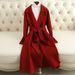 『Benefis』Double-Sided Wool Cashmere Coa For Women, Long Hepburn Syle, Slim Fi, Fashionable And High-End Woolen_ecoleips.com