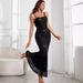 Women's Clothing Sexy Backless Black Sequined Dress Long Skirt Evening Dress_ecoleips.com