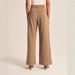 Elegant High-Waisted Wide-Leg Pants With Belt & Back Pockets – Tummy Control, Office To Weekend, Stretchy & Flowy_ecoleips.com