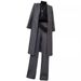 Women's Clothing New Women's Autumn and Winter Mid Length Two Piece Trousers Woolen Coat Wide Leg Pants Casual Fashion Suit Female Trend_ecoleips.com
