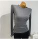 Korean Dongdaemun Women's Long Sleeve T-Shirt Lightweight Comfortable Sheer round Neck Slim Fit Versatile Base Layer Spring Collection_ecoleips.com