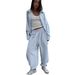 Women's Vertical Striped Shirt And Tie Waist Trousers Set European American Style Spring 2026 New Two Piece Cross Border Clothing_ecoleips.com