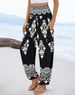 Women's Clothing Loose High Waist Printed Casual Trousers_ecoleips.com
