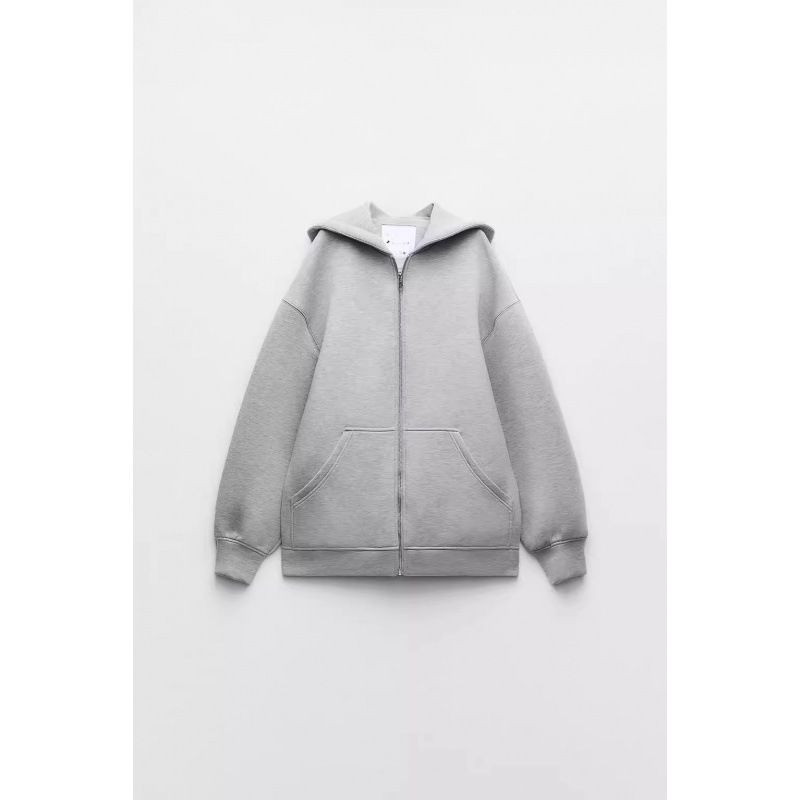 Men's Casual Hooded Zip-Up Sweatshirt Jacket - Long Sleeve Loose Fit Pullover With Kangaroo Pocket, Streetwear Fashion For Autumn Winter_ecoleips.com