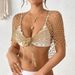 Women's Clothing Hand Crocheted Beaded Shawl Bikini Outer Wear Sexy Triangle Scarf Shawl Gauze Beach_ecoleips.com