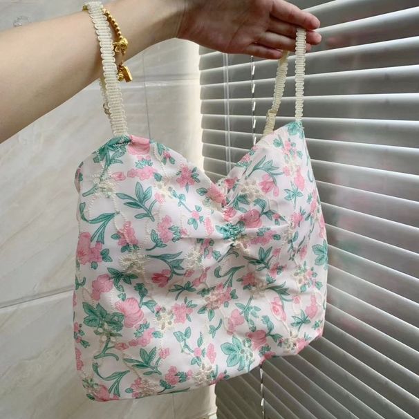 Sweet And Sassy Hot Girl Style~ Floral Print Camisole For Women, Summer Short Top With Chest Pads, Sleeveless Outerwear_ecoleips.com