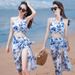 Aria Basics Vacation Seaside Hot Spring Swimwear For Women, Two-piece Bikini, Three-piece Set, European And American Style, New_ecoleips.com