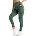 Women's Clothing Seamless Tie-dyed Peach Hip Yoga Pants Pocket Fitness Pants High Waist Sports Tight Pants_ecoleips.com