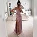 Women's Clothing Raglan Sleeve Suspenders Pile Collar Wedding Bridesmaid Dress_ecoleips.com