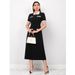 Women's Clothing New French Style Women's Dress High-End Elegant Long Slim Fit A-Line Collar_ecoleips.com