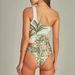 Women's Clothing One Shoulder Hollow Tropical Jungle Print One Piece Swimsuit Female New Swimsuit_ecoleips.com
