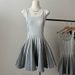 Women's Clothing Elegant Dress Square Neck Sleeveless Jacquard Short Skirt Contrast Striped Waist Knitted Dress_ecoleips.com