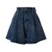 Non-elastic 2026 Summer Large Size Denim Mm Loose New Thin Word Wide Shorts High Waist Small Wide Legs_ecoleips.com