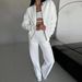 Women's Casual Zip-Up Jacket & Wide Leg Pants Set - Autumn Winter Fashion Two-Piece Outfit For Daily Wear & Office_ecoleips.com