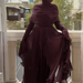 Elegant Temperament Flared Sleeves Robe Dress Spring New Formal Occasion Women Dress Lotus Leaf Edge Design O-neck Evening Dress_ecoleips.com