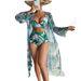 Women’s Clothing new sexy high end fashion multi color printed three piece bikini BIKINI women's swimsuit_ecoleips.com