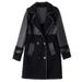Luxury Velvet & Fur Trimmed Winter Jacket For Women – Oversized Lapel Coat, Thickened Loose Fit Plus Size Outerwear_ecoleips.com