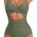 Women's Clothing Contrast Color Stitching Sexy Hollow Swimsuit_ecoleips.com